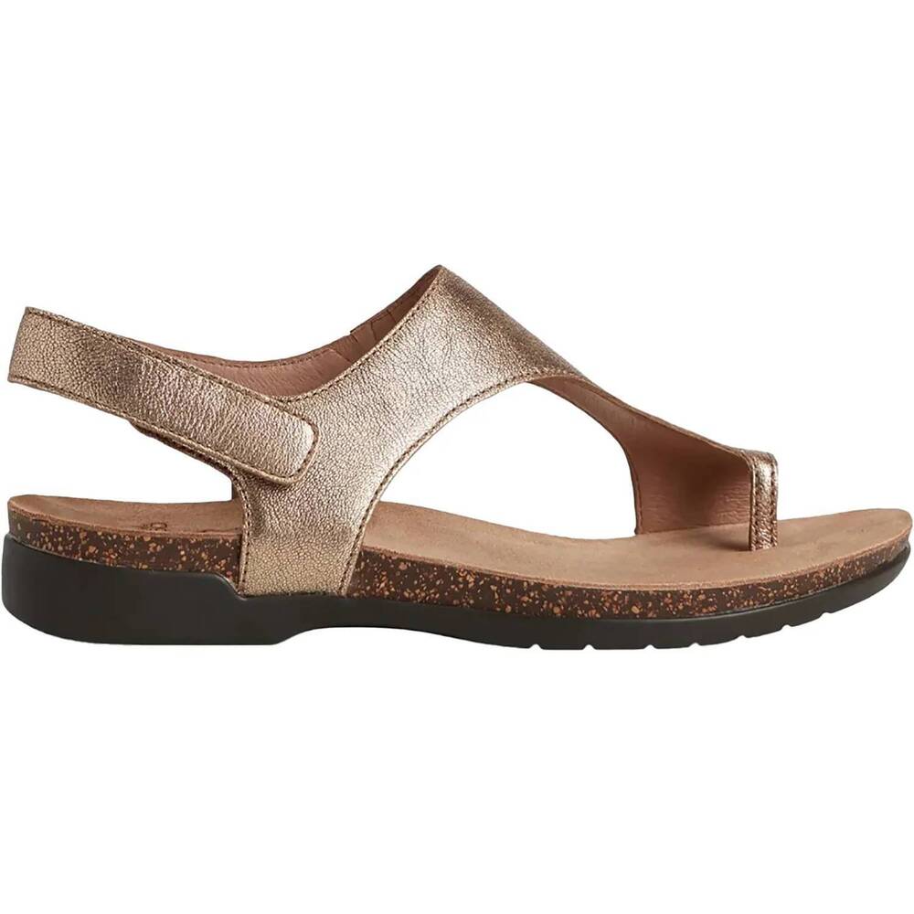 NEW DANSKO women's reece thong sandals in bronze metallic